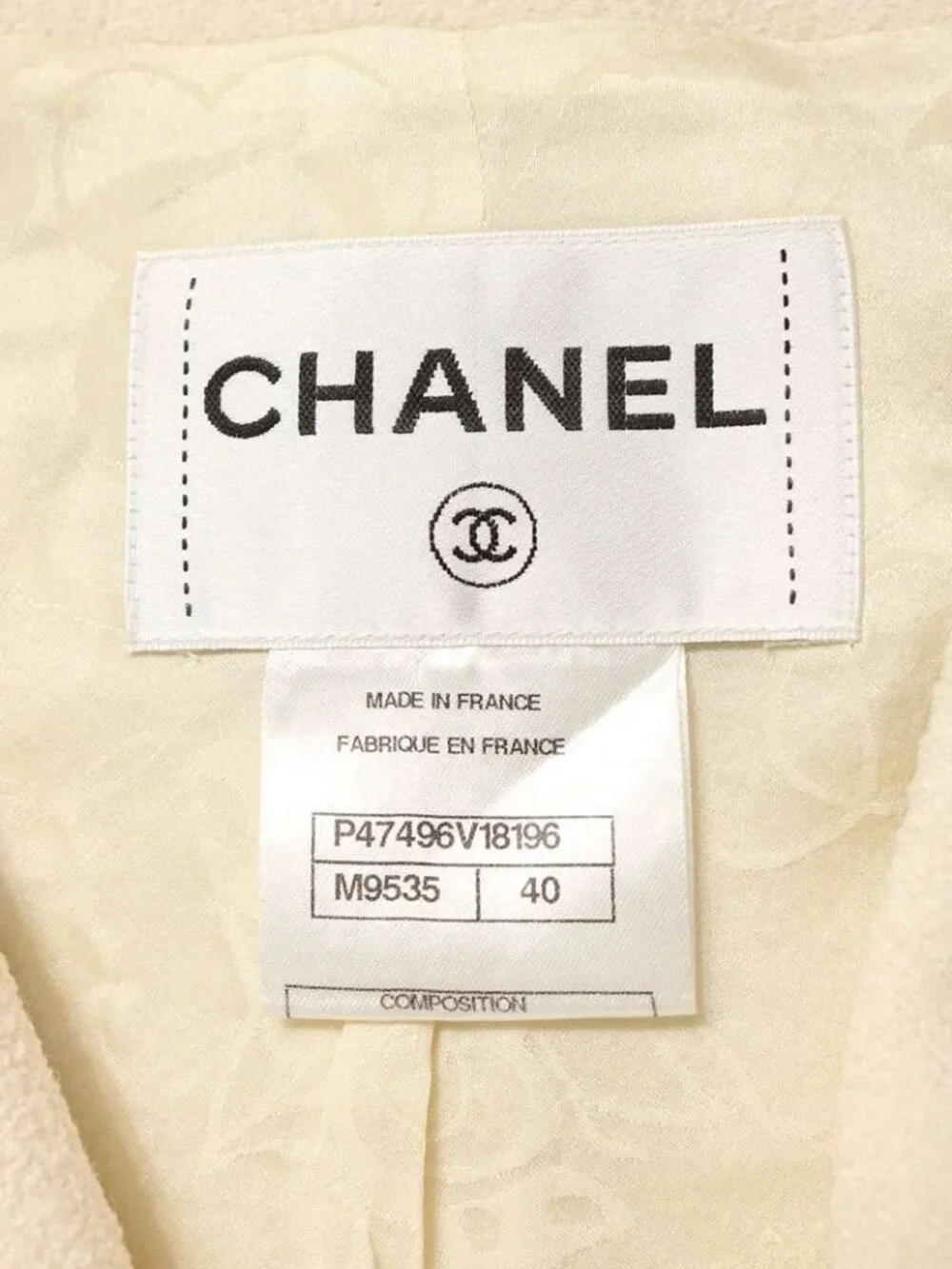 Chanel High Jacket Cream